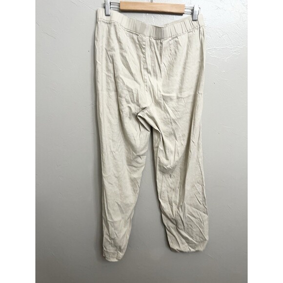 J.Jill Linen Stretch Pants Womens Size 12 Beige Casual Khaki 29” inseam - Picture 4 of 8